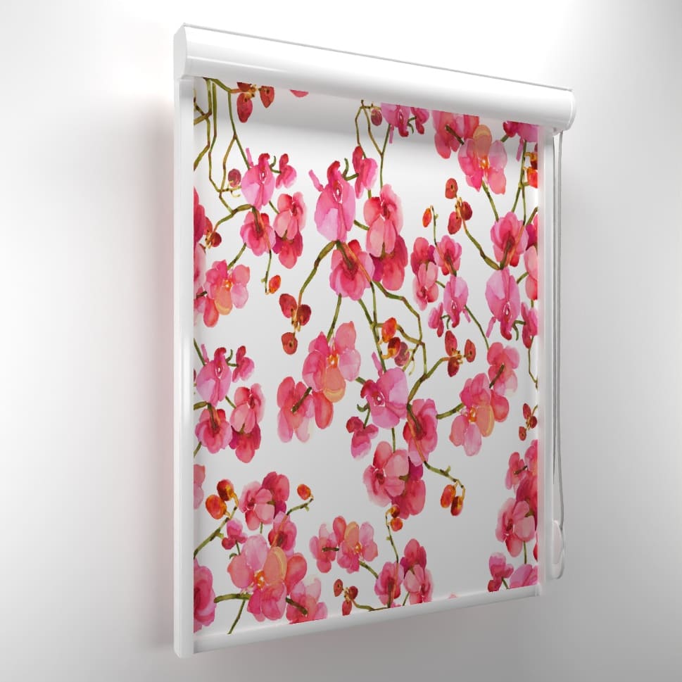 Кассетные рулонные шторы Орхидея Розовый