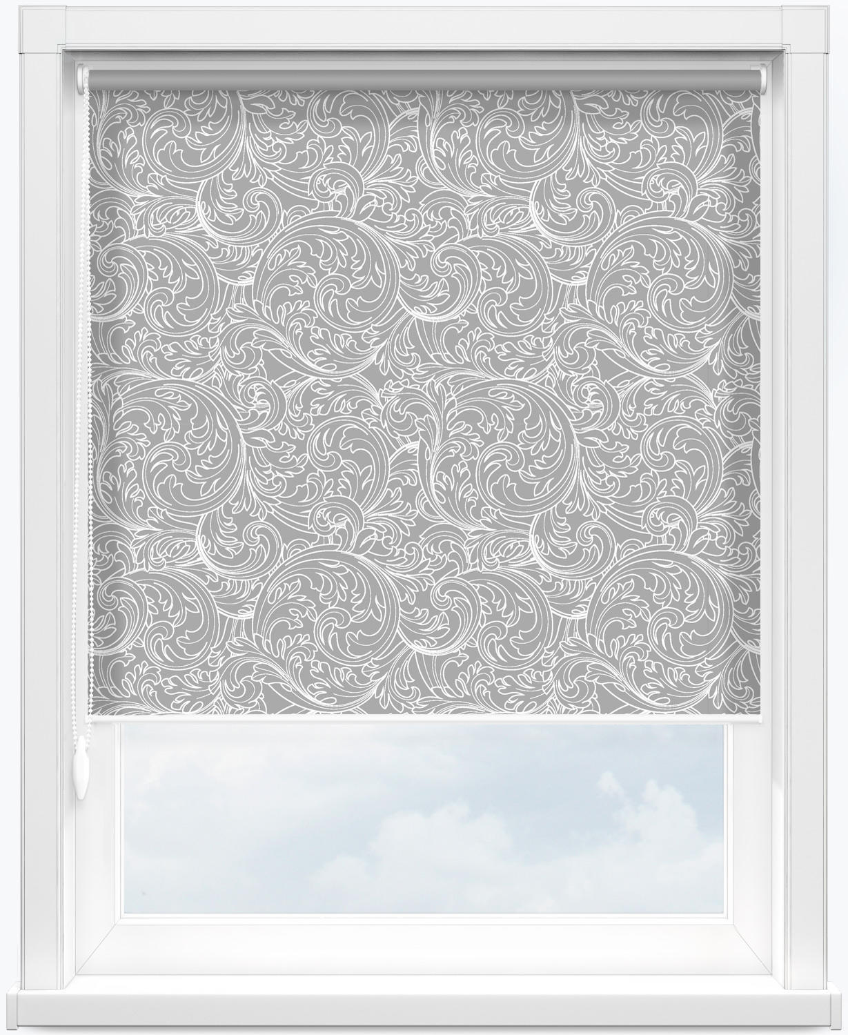 Рулонные шторы ФИЕСТА 1852 серый